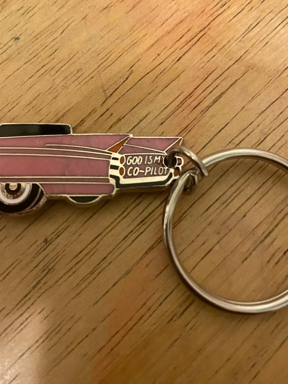 Rare Find! Vintage Hard Rock Cafe Pink Convertible Cadillac Keychain